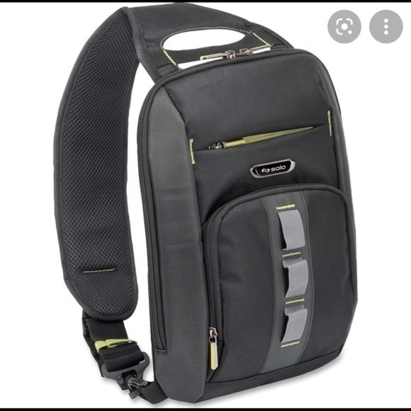 SOLO Universal Tablet Sling Backpack Black Gray - Picture 1 of 7